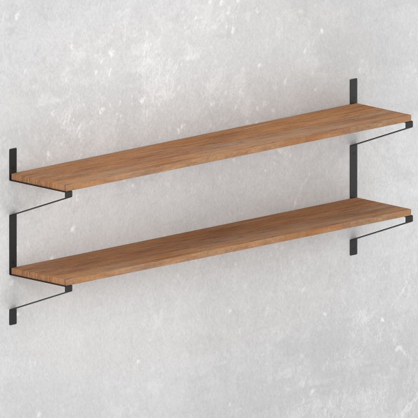 Кронштейн для полиць Valore Трикутник подвійний Loft SB-DT-28