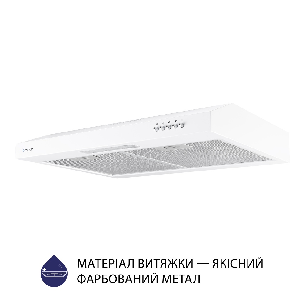 Витяжка Minola HPL 612 WH пласка