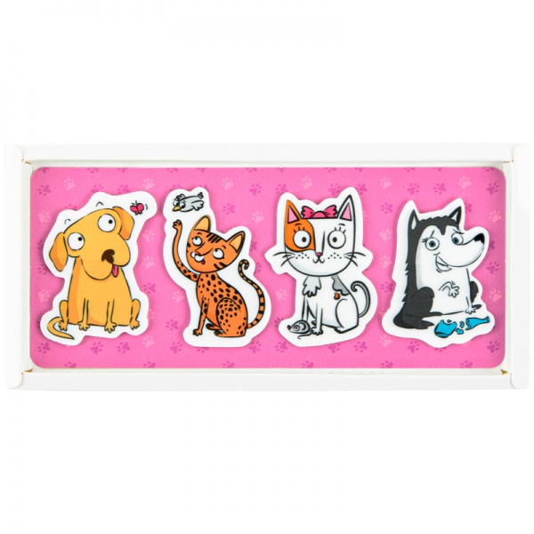 Закладинка пластикова 4x20 шт 35х50 мм Pets K22-479-5 KITE