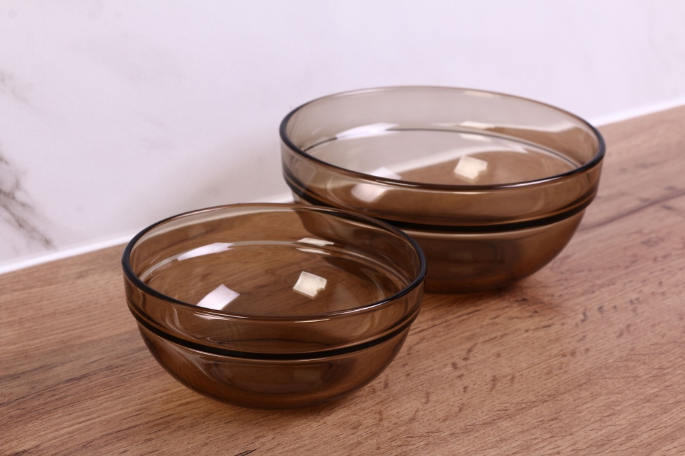 Салатник Гута Piccolo дымчатый