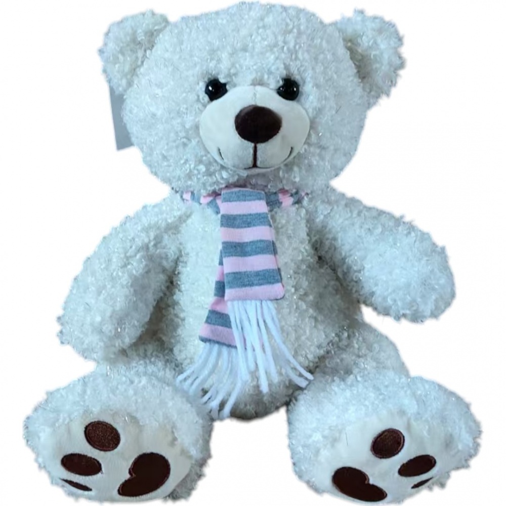 Декорация новогодняя Leo Arts & Crafts Мишка с шарфиком 28 см (LEO24-870B/28cm)