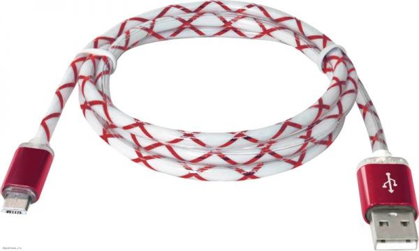 Кабель Defender microUSB 2.0 AM-micro BM 08-03LT 1 м червоний 