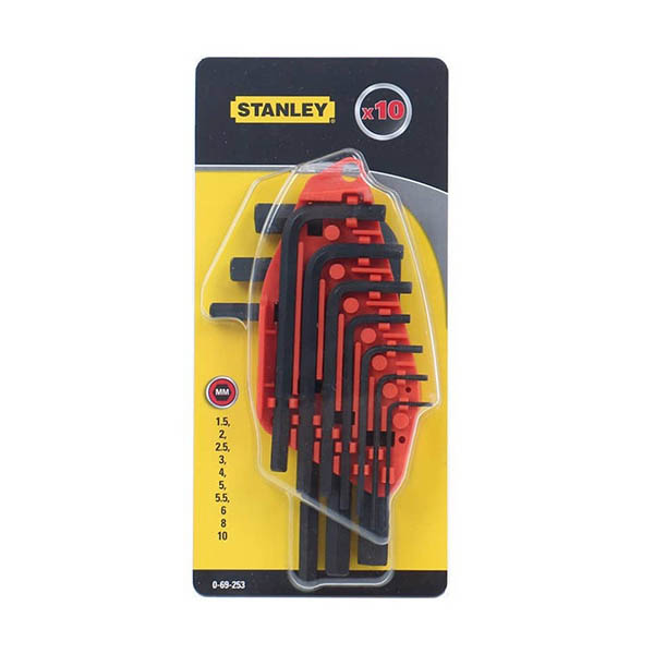 Набір ключів шестигранних Stanley Standart 0-69-253