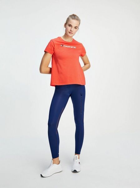 Футболка Tommy Hilfiger Бавовна MIX CHEST LOGO TOP S10S100445-SN6 M помаранчевий