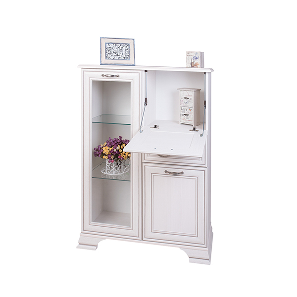 Комод підлоговий Mebelbos з баром Tiffany 1d1w1s1b вудлайн кремовий/вудлайн кремовий 