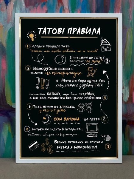 Постер Татові правила Posterclub 