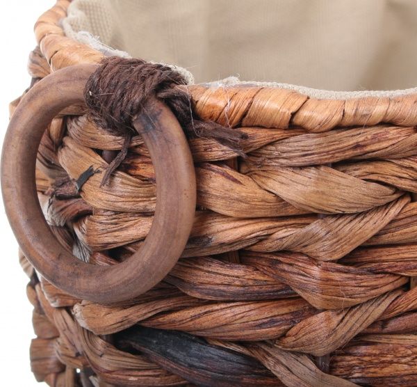 Кошик плетений Tony Bridge Basket з текстилем 35х21х14 см XTA19-61RD-4 