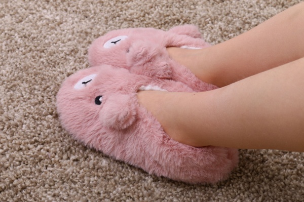 Капці дитячі для дівчинки Maxwin KIDS Звірята Ведмедик р.35-36 рожевий 