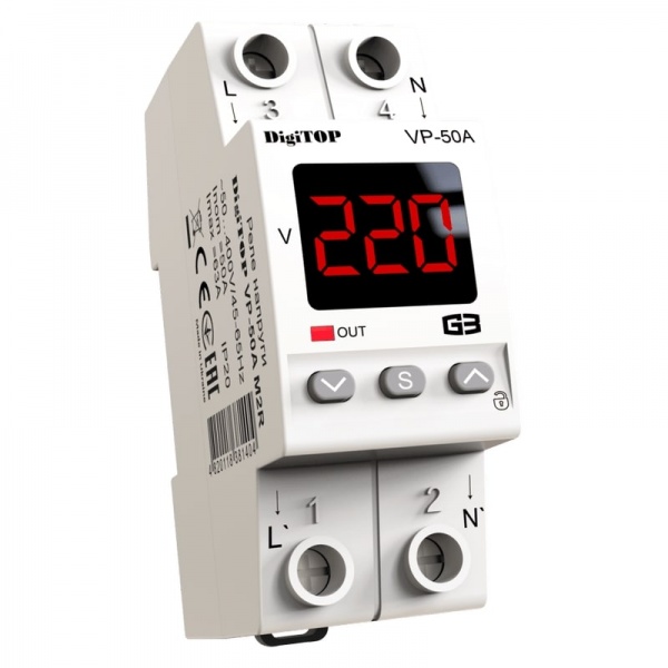 Реле напруги DigiTOP VP-50A M2R