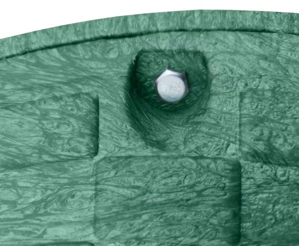 Люк канализационный POLYMERGRAD 760 мм A15 с замком зеленый