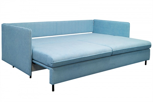 Кровать-диван прямой Мебель Прогресс БАДЕН голубой 2155x1040x1055 мм