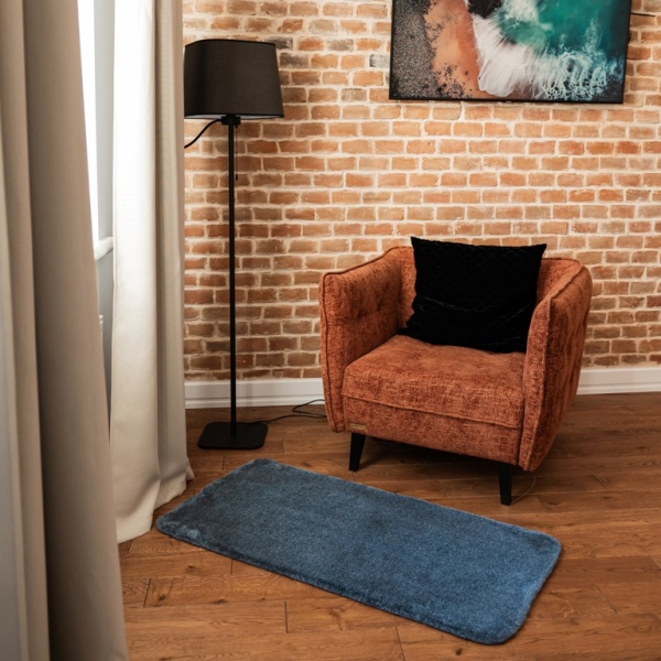 Коврик Dariana Rabbit Melange 75x150 см blue 