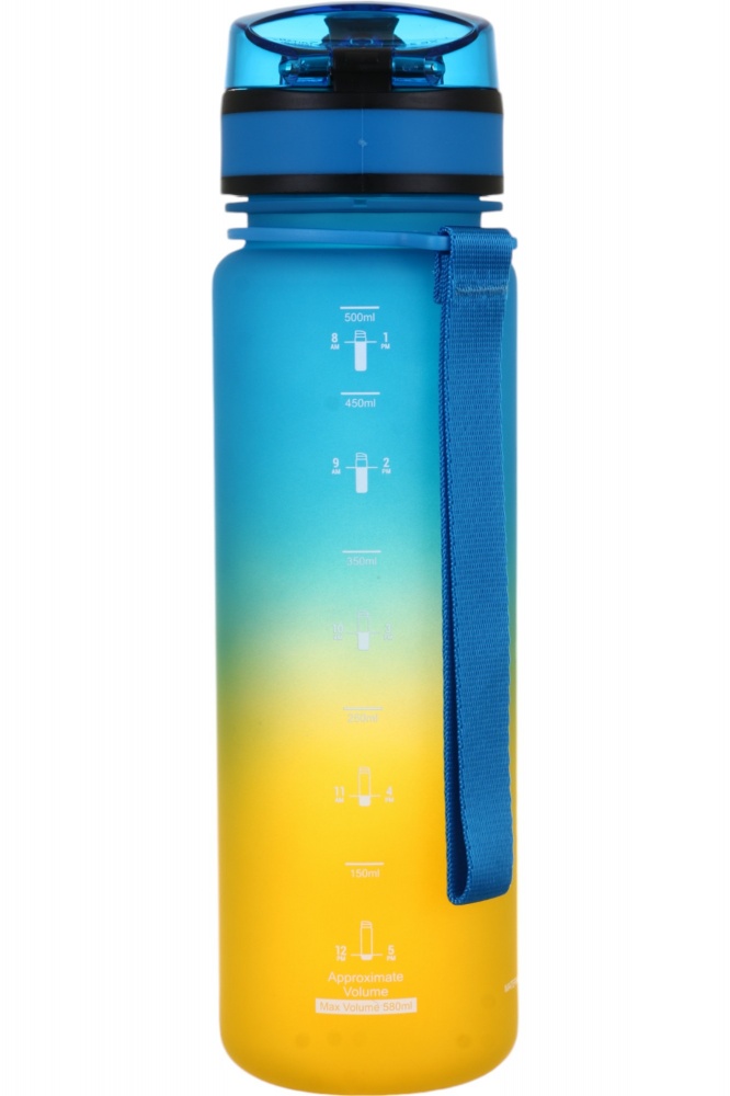 Бутылка для воды Flamberg Premium Fusion 500 мл желтый с голубым