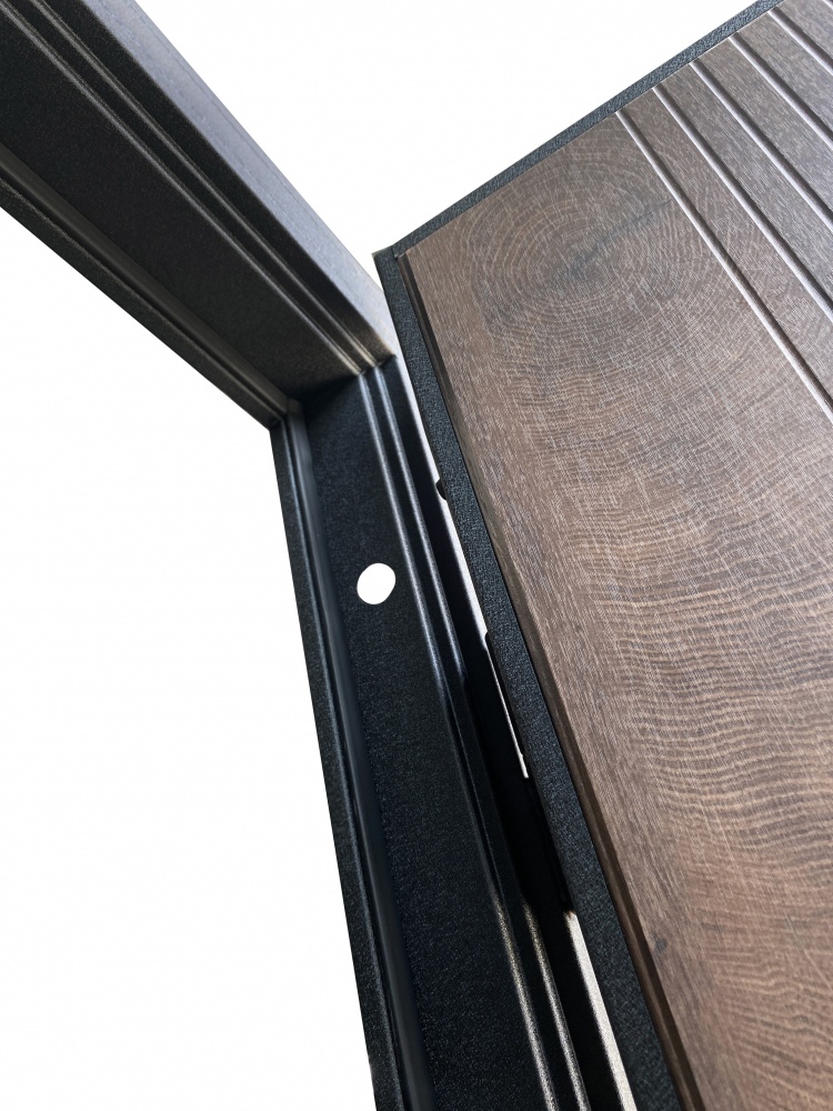 Дверь входная Двері БЦ Хортица черный муар 2050x960 мм правая