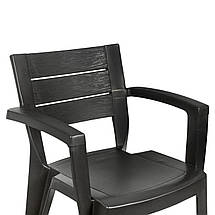 Стілець пластиковий Bica Emma 79x58x60 см графіт