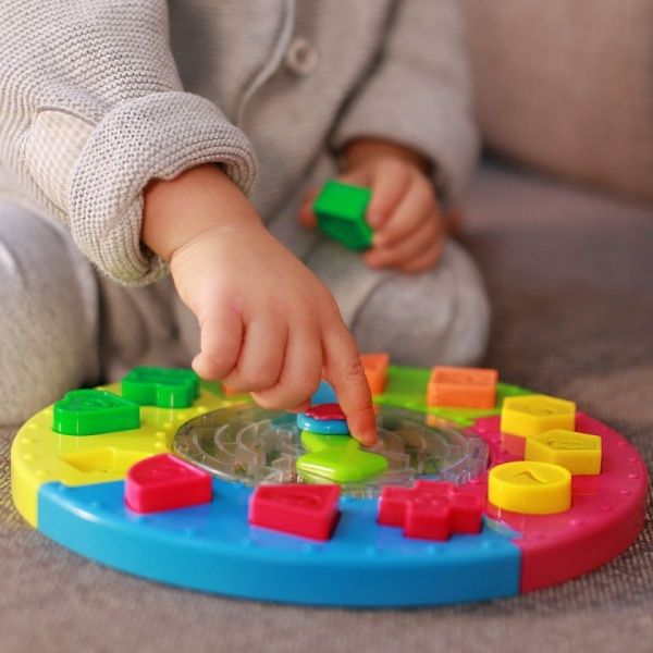 Игровой набор Bebelino Часы-пазл с лабиринтом и сортером 2