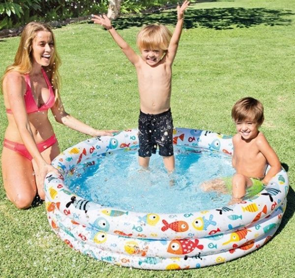 Басейн Intex 59431 3 кільця, 132-28 cм, різнокольоровий