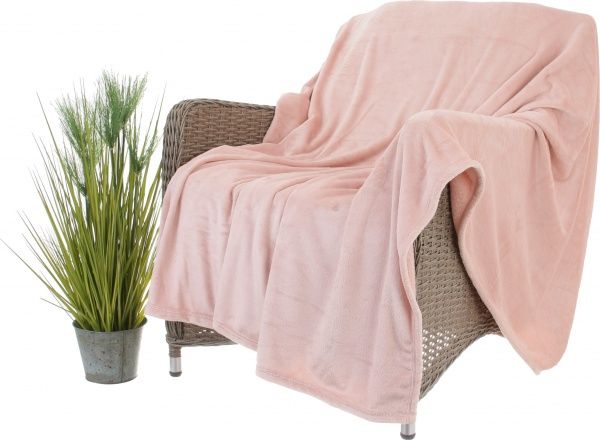 Плед Evening sand 200x220 см розовый La Nuit 