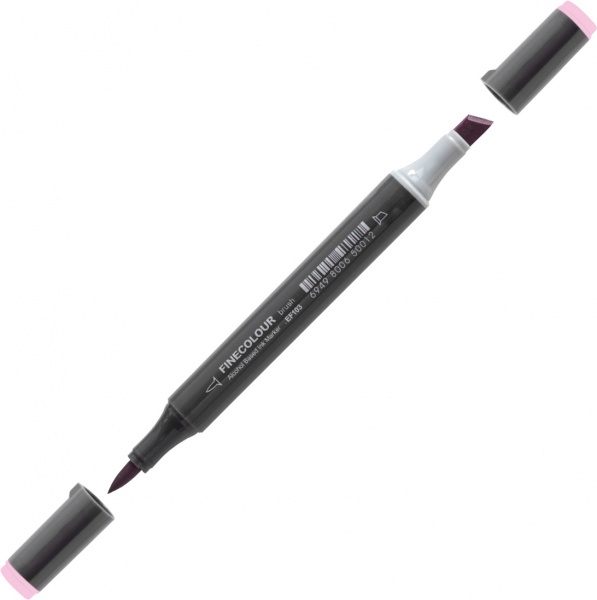 Маркер спиртовой FINECOLOUR Brush-mini EF103-346 темно-розовый 