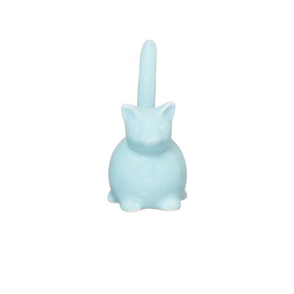 Подставка для украшений Котенок голубой 