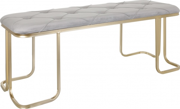 Банкетка 117х42х45 см серый 