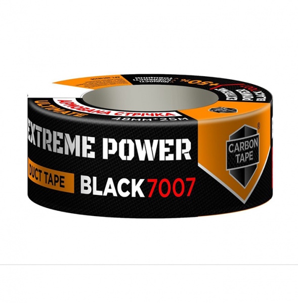 Армированная лента CARBON TAPE Extreme Power Black 7007 48 мм 25 м черный
