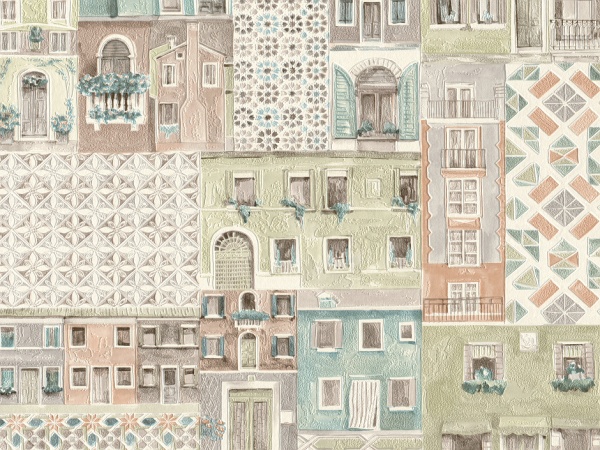 Шпалери вінілові на паперовій основі Слов'янські шпалери Expromt Стріт 5821-07 0,53x10,05 м 