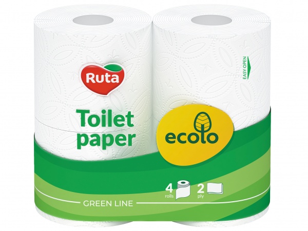 Туалетний папір Ecolo двошаровий 4 шт.