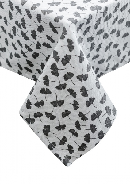 Скатерть Macao гинкго серый 133x220 см Прованс 