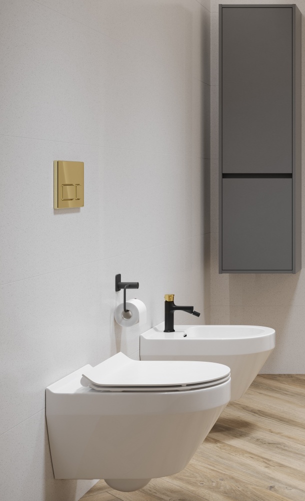 Клавіша для інсталяції Cersanit BLOCK глянцеве золото K97-465