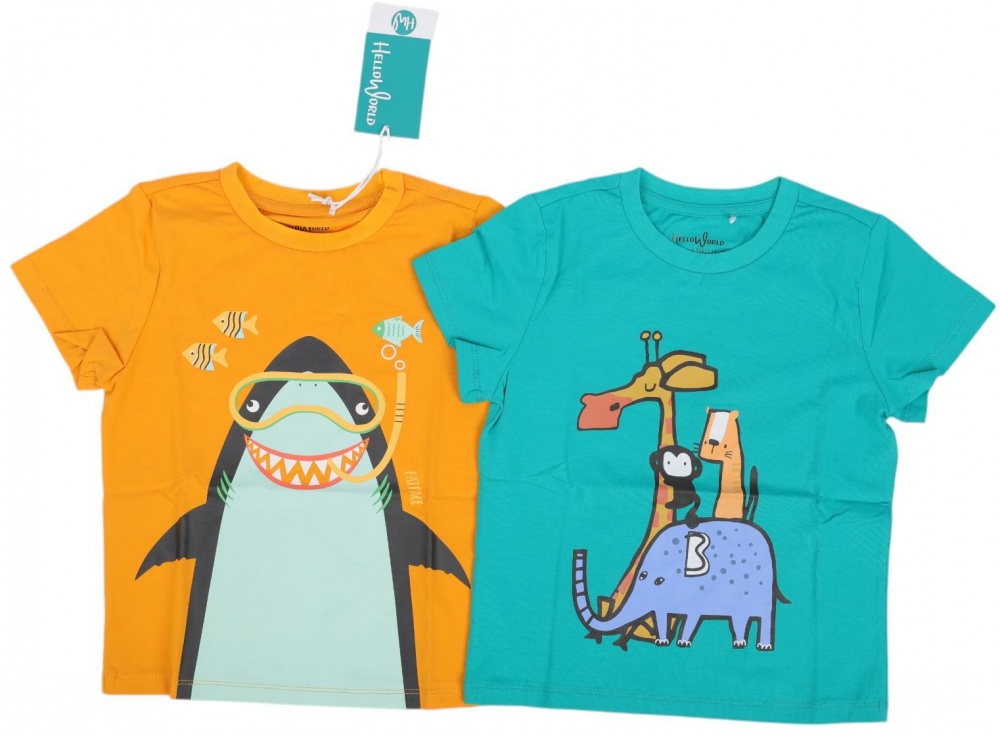 Футболка для мальчиков HW 2 шт. р.128/134 разноцветный 66051_55105