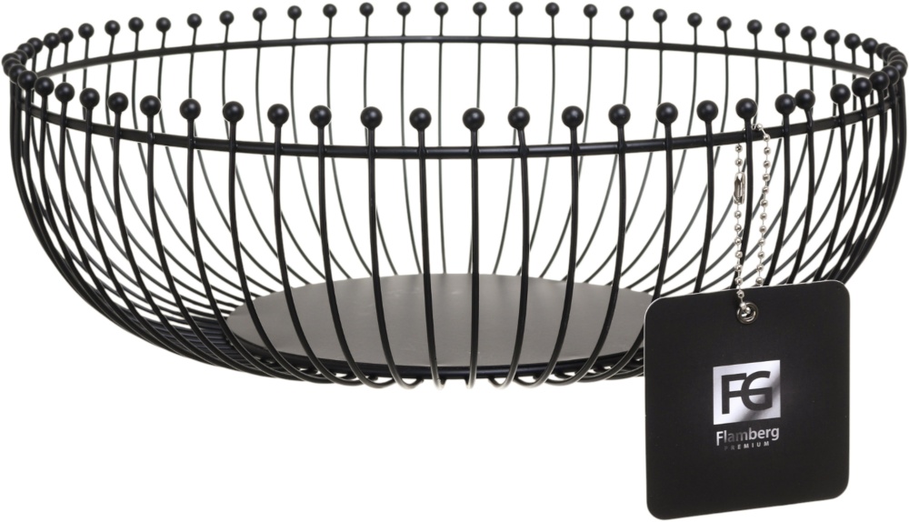 Корзинка для фруктов Flamberg Premium Filo 28.5X9.5 см черный
