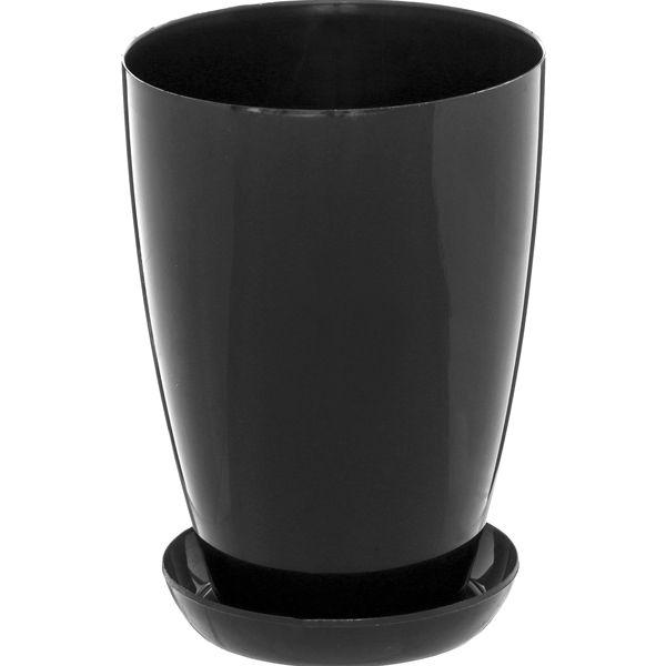 Горшок цветочный Омела 12 см черный