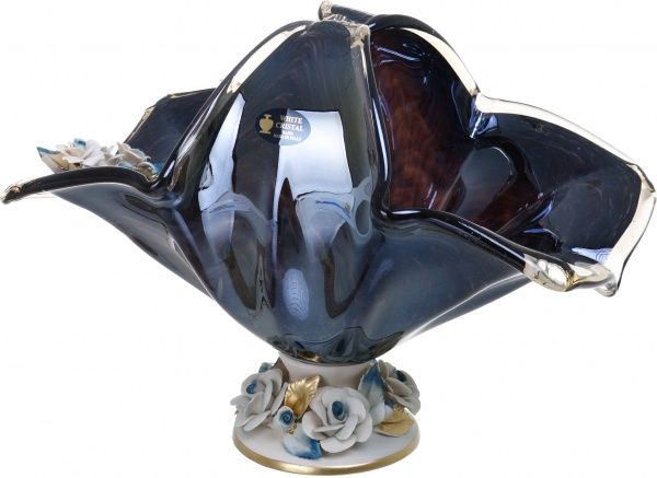 Фруктовница синяя Omega 39x22x27 см White cristal