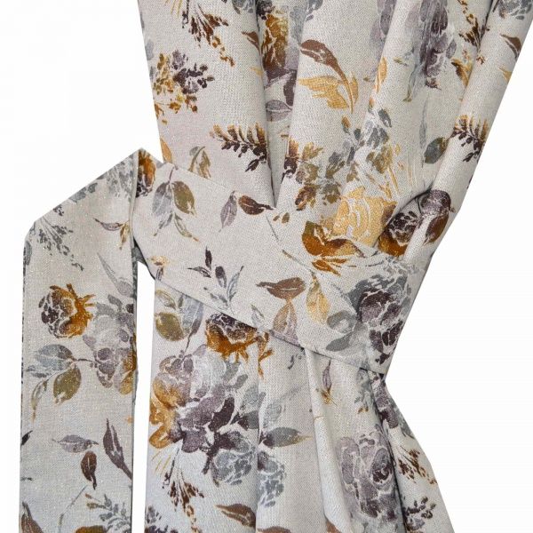 Комплект штор ORO Роза коричневая La Nuit