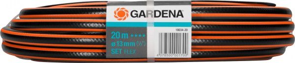Набор Gardena шланг Comfort Flex 13 мм (1/2) 20 м + набор фитингов 18034-20
