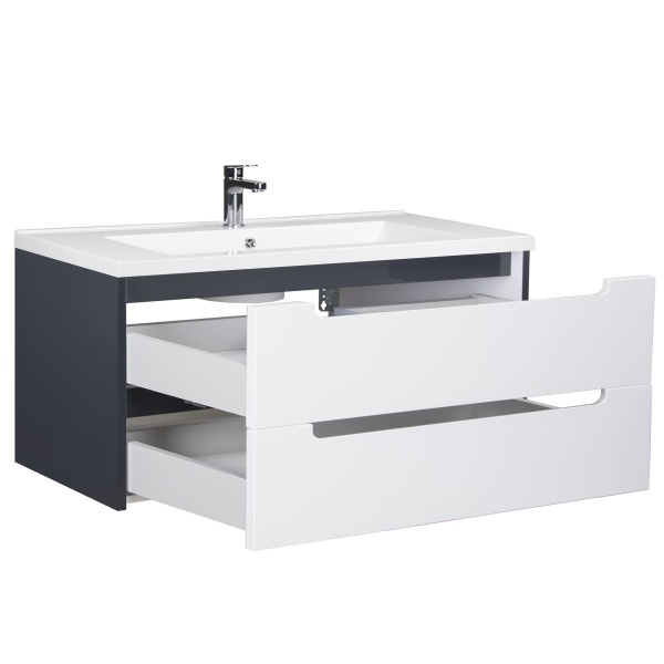 Тумба підвісна Мойдодир Paula 100 з умивальником Cosmopolitan 100