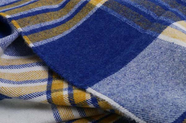 Плед Виктория 140x200 см желто-синий Lanavitta 