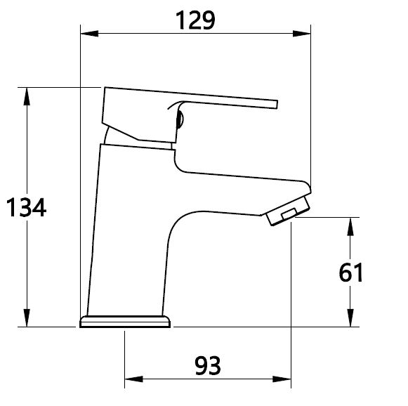 Смеситель для умывальника Mixxen VIVA хром б/пр. MXTA0659