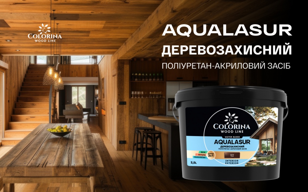 Антисептик COLORINA Aqualasur венге глянець 0,75 л