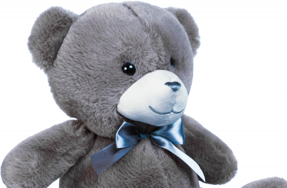 М'яка іграшка HW Plush Paws Ведмідь 25 см сіро-блакитний HF10926 10'