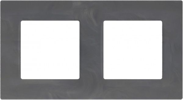 Рамка двомісна Plank Electrotechnic Nordic універсальна базальт PLK1020732