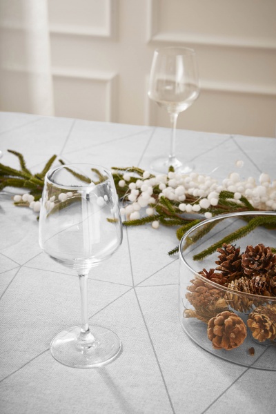 Скатерть Stone Grey 150x350 см серый Atenas Home 