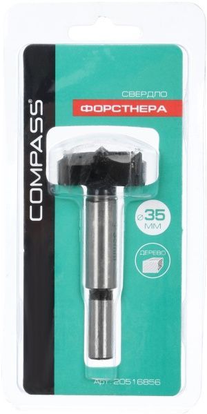 Сверло Форстнера Compass 80 мм 35 мм 1 шт.