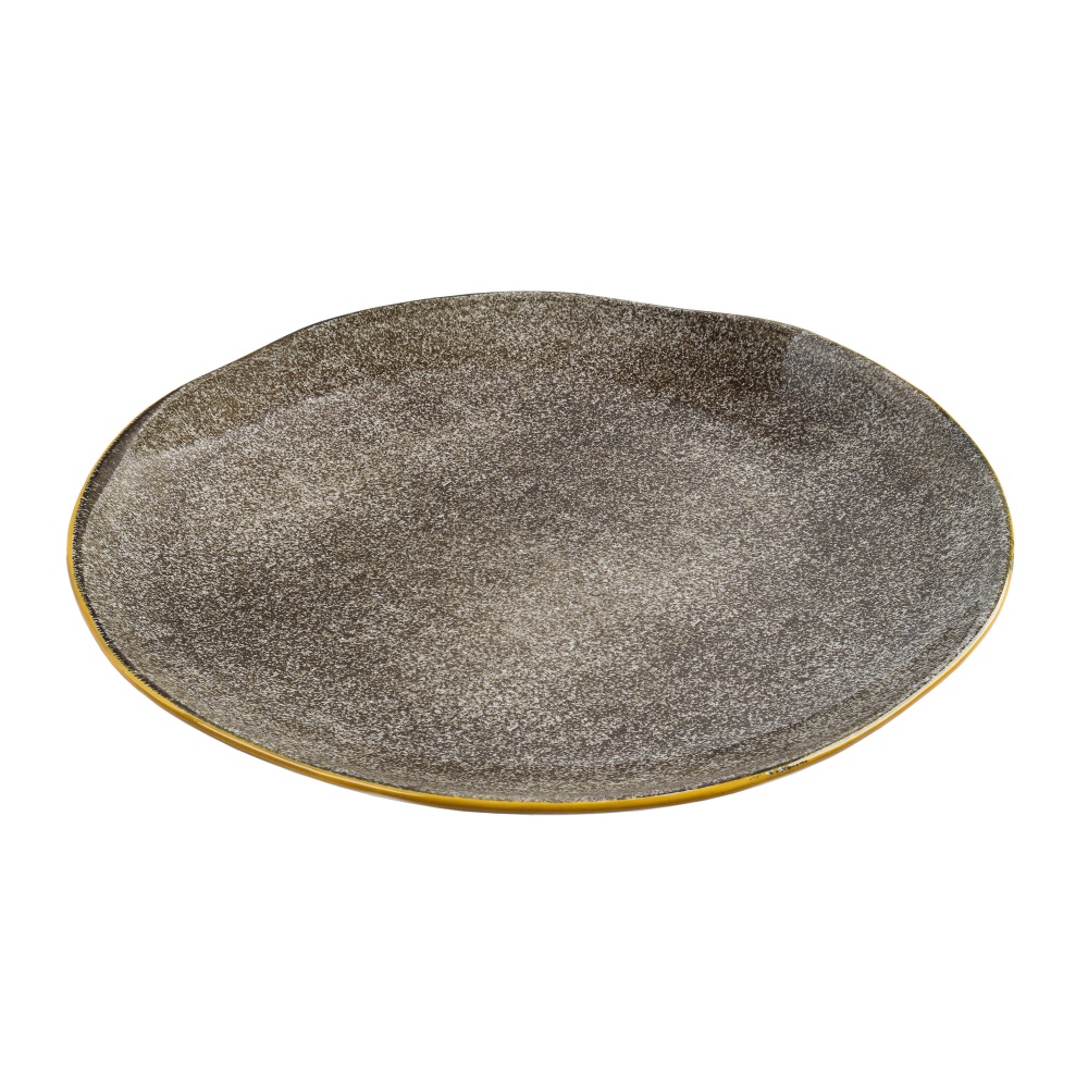 Тарілка обідня Krauff Grey Ferns 27 см