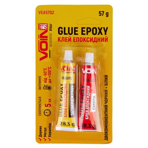 Клей эпоксидный Voin двухкомпонентный черный/белый 57 г