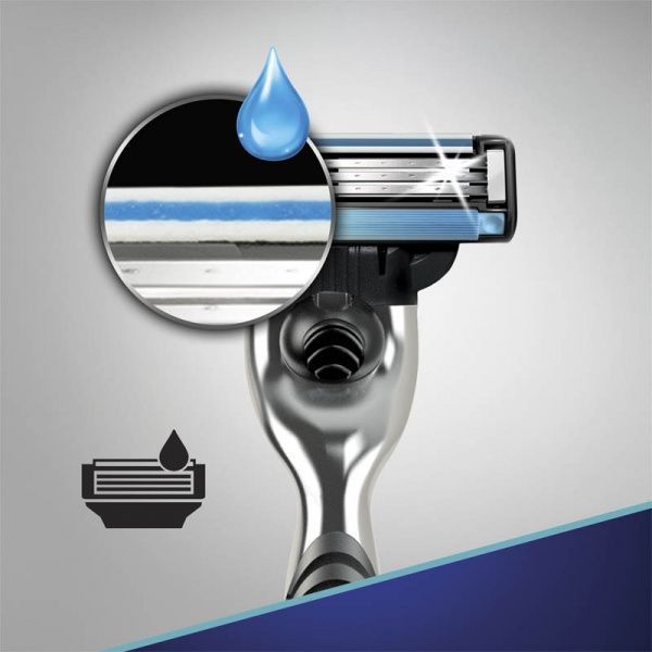 Подарунковий набір для чоловіків Gillette бритва Mach3 + касета + гель для гоління