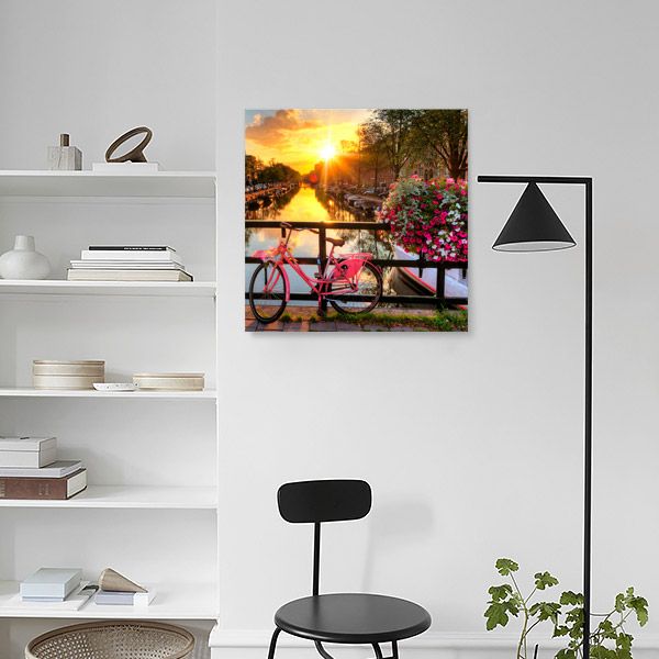 Репродукция Пейзаж города 48x48 см 