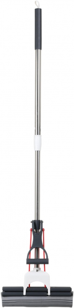 Швабра з губкою-валиком для підлоги OBERY Slideway з повійним віджимом 27 см сірий