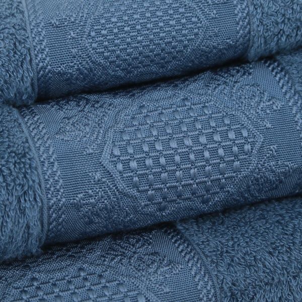 Полотенце махровое Marsilya 50x90 см индиго Issimo 